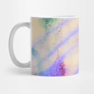 Blue purple yellow red watercolor handpainted Mug